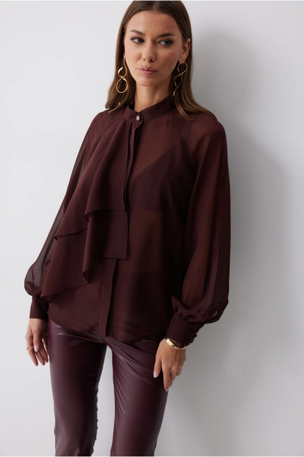 Блуза Lyushe 4221 бордо Блуза Lyushe 4221 бордо
