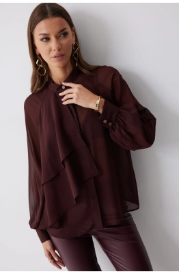Блуза Lyushe 4221 бордо Блуза Lyushe 4221 бордо