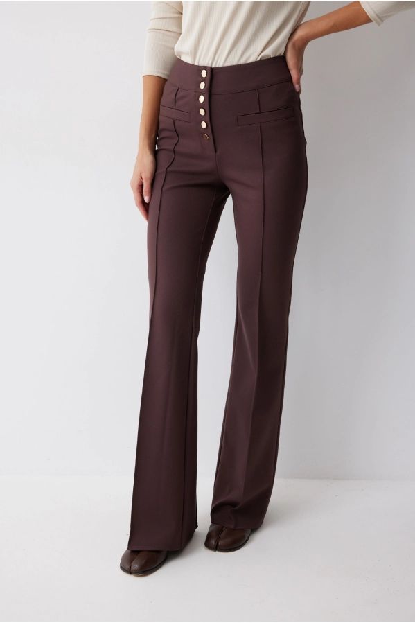 Брюки Lyushe 4222 коричневый Брюки Lyushe 4222 коричневый