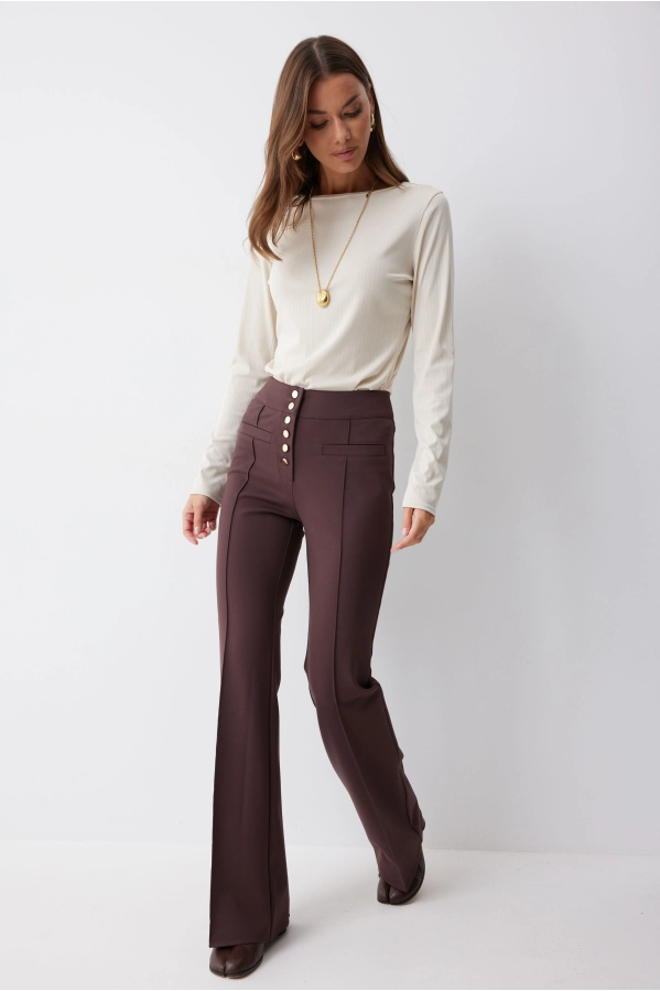 Брюки Lyushe 4222 коричневый Брюки Lyushe 4222 коричневый