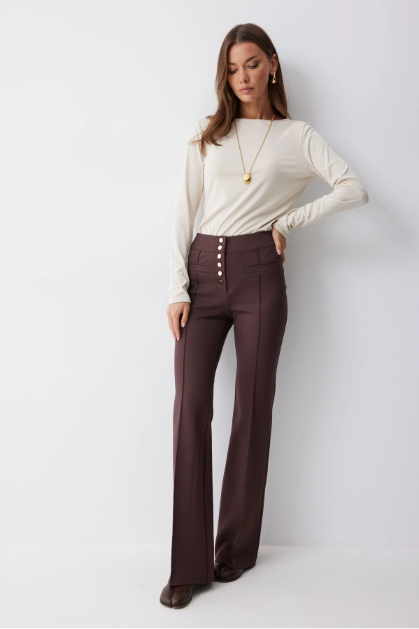 Брюки Lyushe 4222 коричневый Брюки Lyushe 4222 коричневый