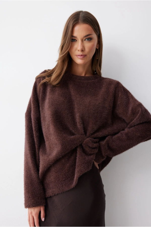 Джемпер Lyushe 4231 коричневый Джемпер Lyushe 4231 коричневый