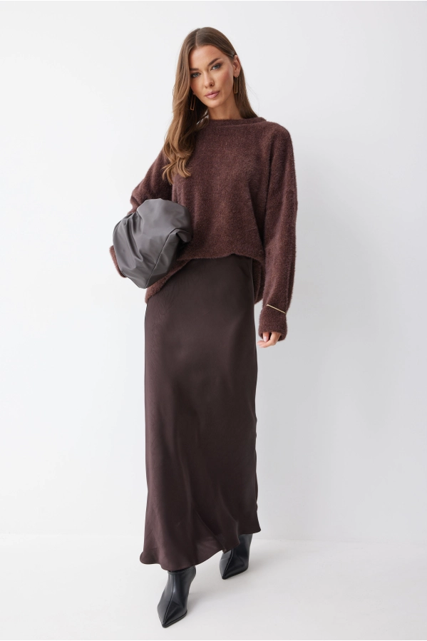 Джемпер Lyushe 4231 коричневый Джемпер Lyushe 4231 коричневый