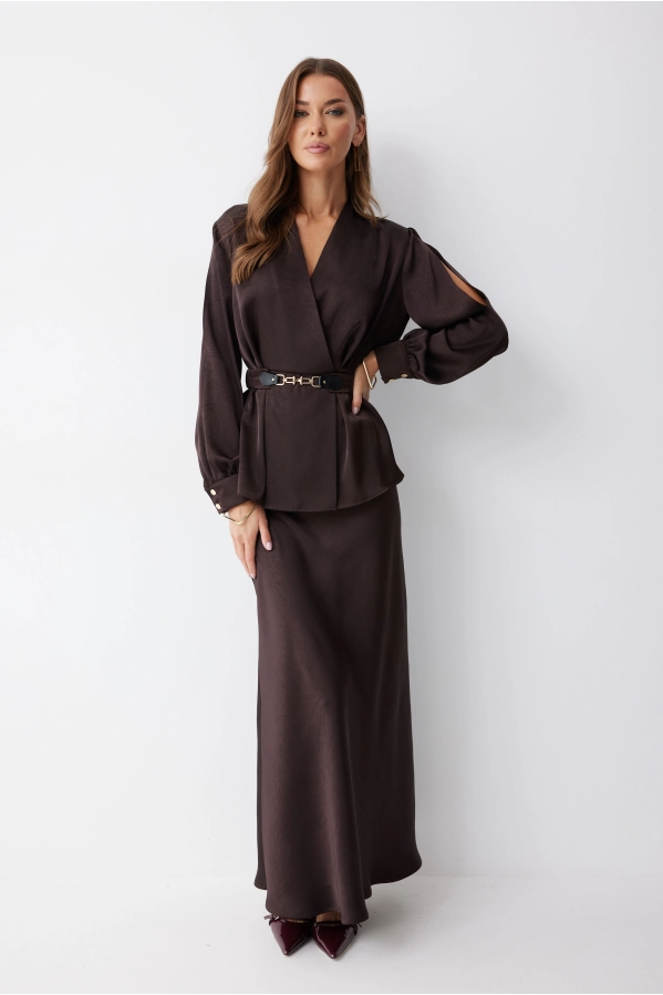 Юбка Lyushe 4238 коричневый Юбка Lyushe 4238 коричневый