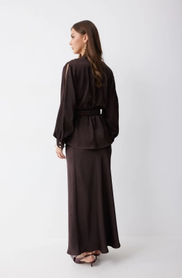 Юбка Lyushe 4238 коричневый Юбка Lyushe 4238 коричневый