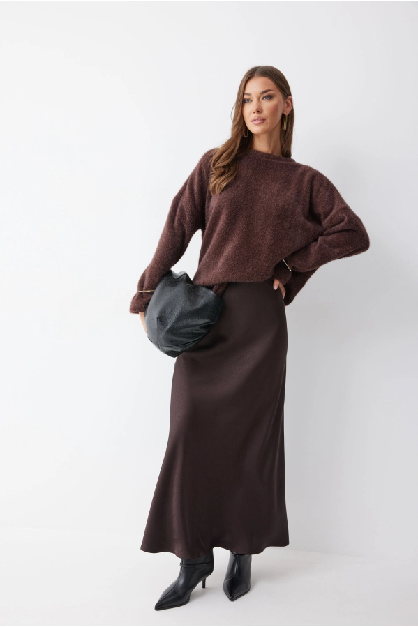 Юбка Lyushe 4238 коричневый Юбка Lyushe 4238 коричневый
