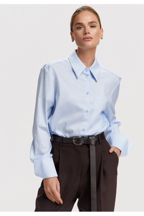 Блуза DEVITA 6055 голубой Блуза DEVITA 6055 голубой