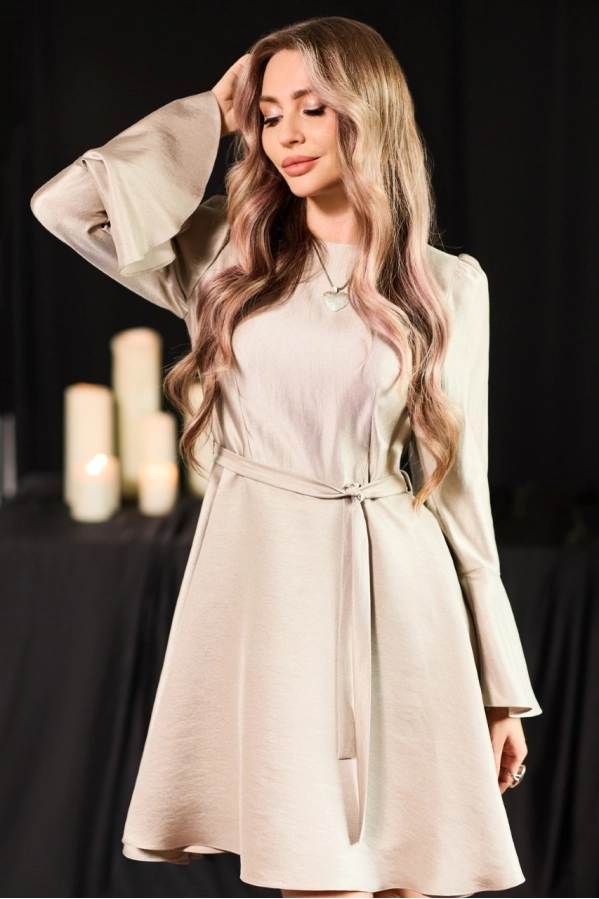 Платье Golden Valley 44276 бежевый Платье Golden Valley 44276 бежевый