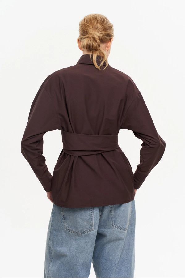 Рубашка THE VERY 2436 горький шоколад