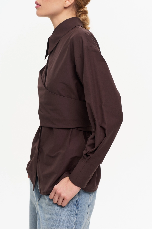 Рубашка THE VERY 2436 горький шоколад