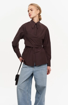 Рубашка THE VERY 2436 горький шоколад 