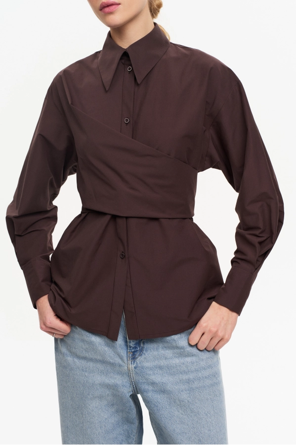 Рубашка THE VERY 2436 горький шоколад