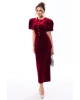 Платье Golden Valley 44257 бордовый Платье Golden Valley 44257 бордовый