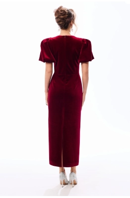 Платье Golden Valley 44257 бордовый Платье Golden Valley 44257 бордовый