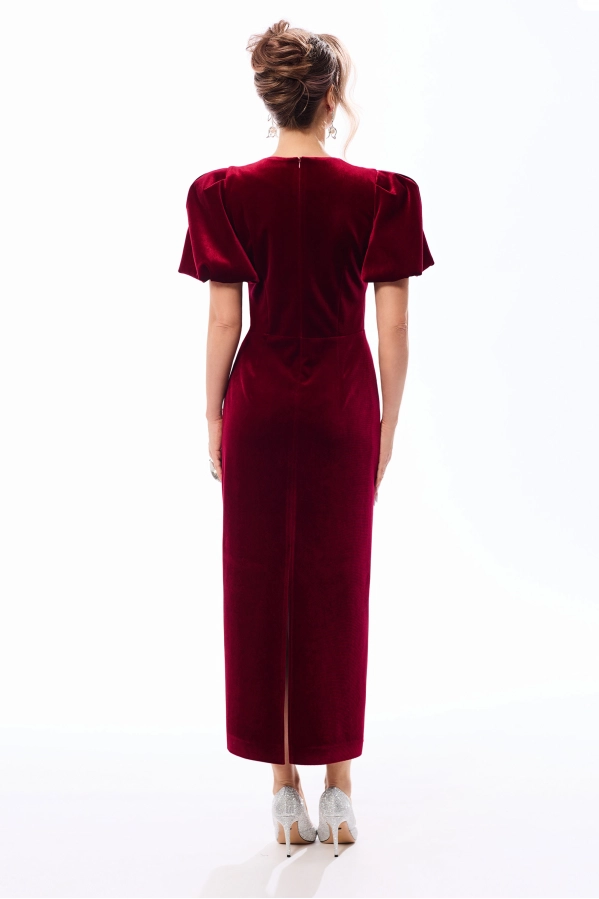 Платье Golden Valley 44257 бордовый Платье Golden Valley 44257 бордовый