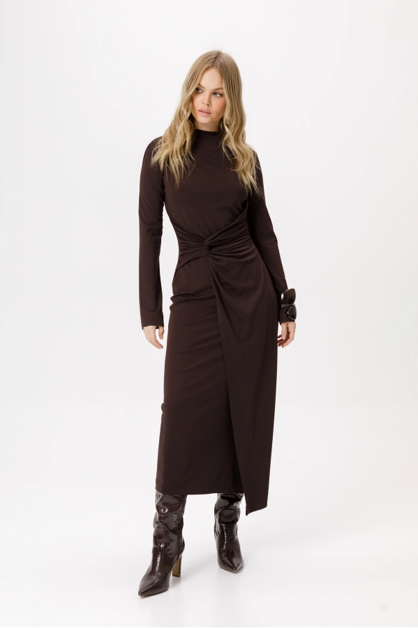 Платье PiRS 6240 коричневый