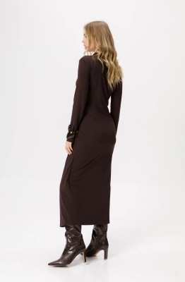 Платье PiRS 6240 коричневый 