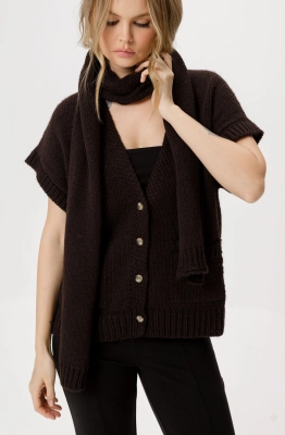 Шарф PiRS 6346 горький шоколад 