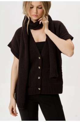 Шарф PiRS 6346 горький шоколад 