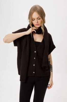 Шарф PiRS 6346 горький шоколад Шарф PiRS 6346 горький шоколад