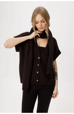 Шарф PiRS 6346 горький шоколад 