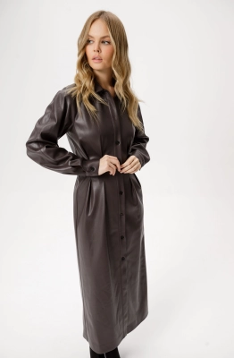 Платье PiRS 6348 коричневый 