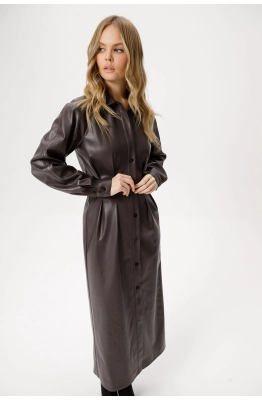 Платье PiRS 6348 коричневый 