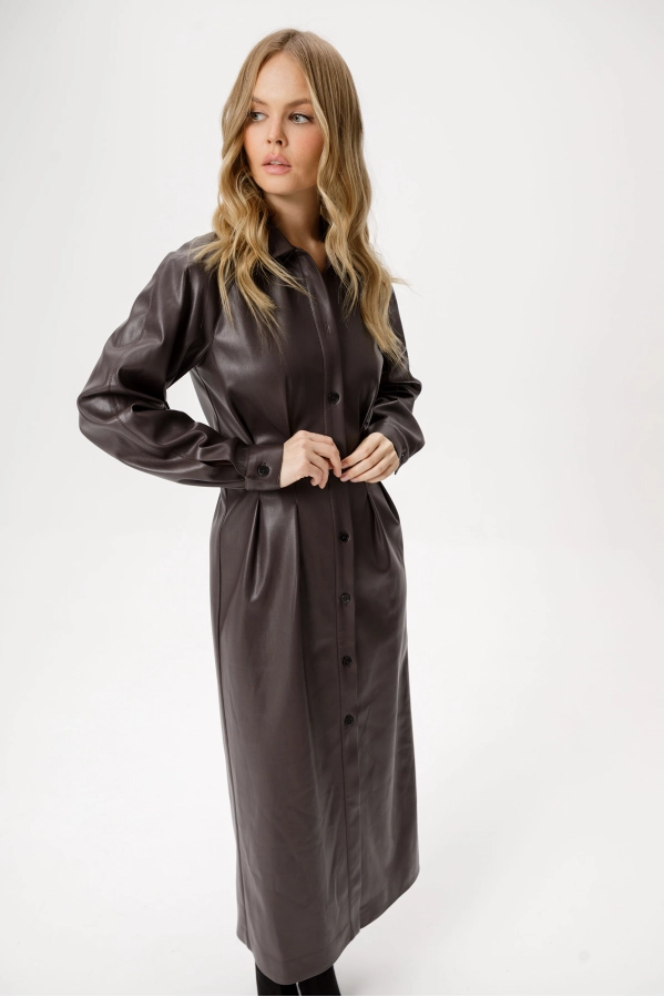 Платье PiRS 6348 коричневый