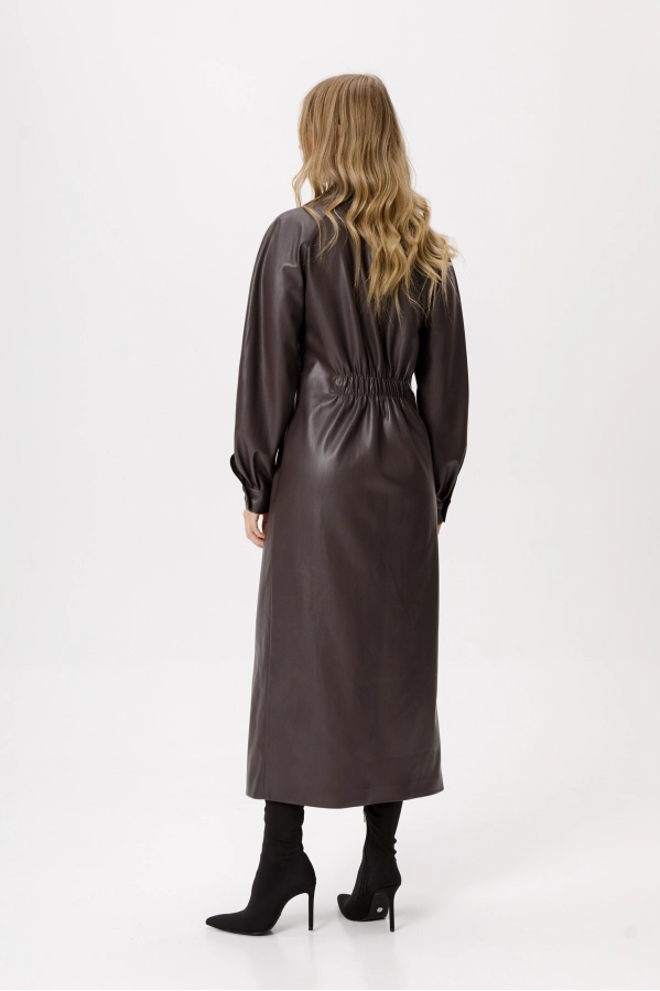 Платье PiRS 6348 коричневый