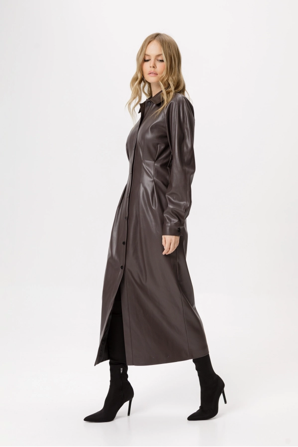 Платье PiRS 6348 коричневый