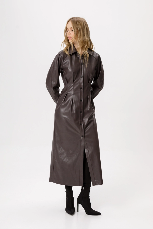 Платье PiRS 6348 коричневый