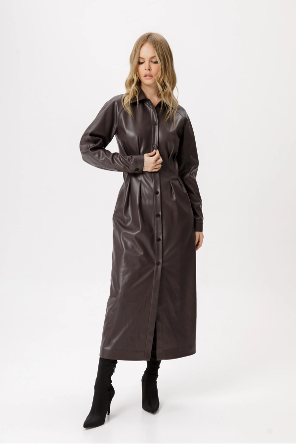 Платье PiRS 6348 коричневый