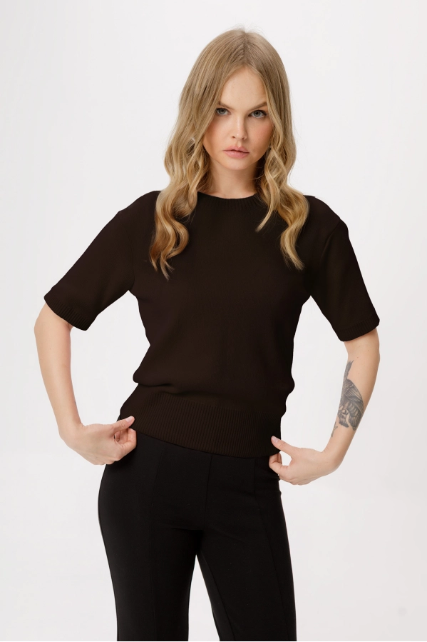 Джемпер PiRS 6352 коричневый Джемпер PiRS 6352 коричневый