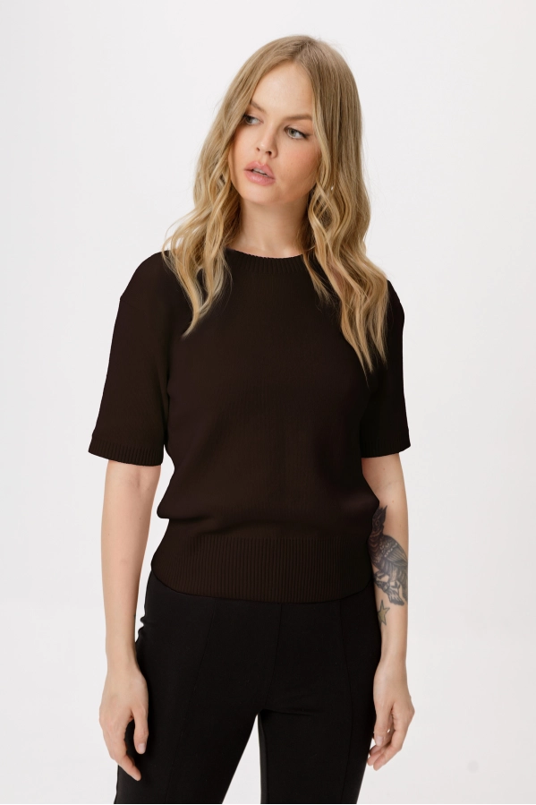 Джемпер PiRS 6352 коричневый Джемпер PiRS 6352 коричневый