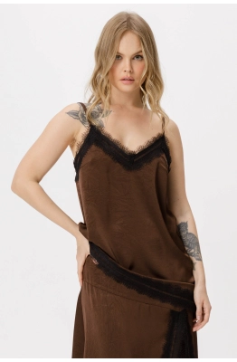Топ PiRS 6364 коричневый 