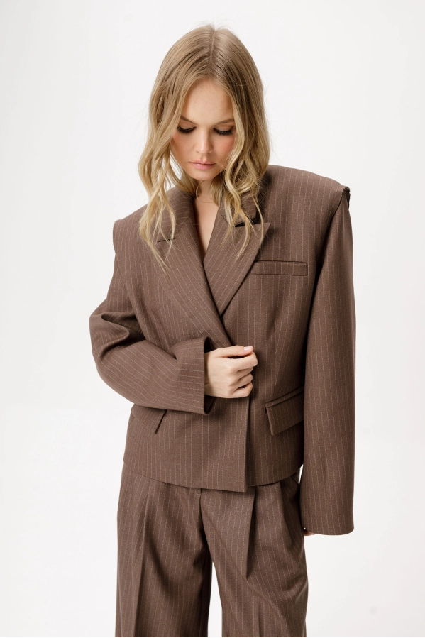 Жакет PiRS 6377 коричневый Жакет PiRS 6377 коричневый