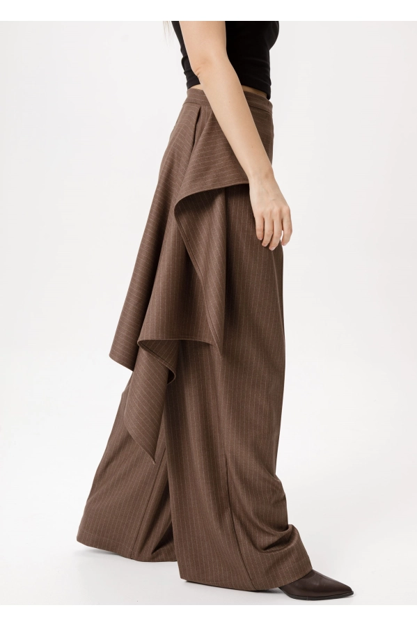 Юбка-баска PiRS 6379 коричневый