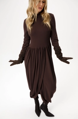 Платье PiRS 6380 коричневый 