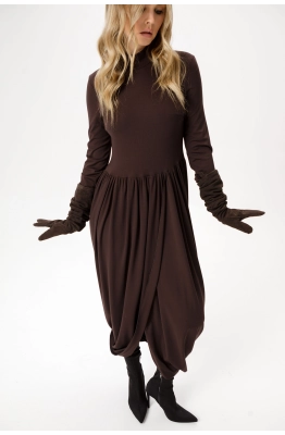 Платье PiRS 6380 коричневый 