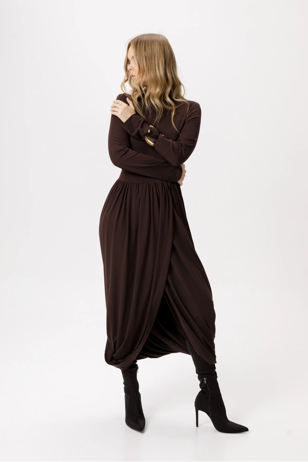 Платье PiRS 6380 коричневый