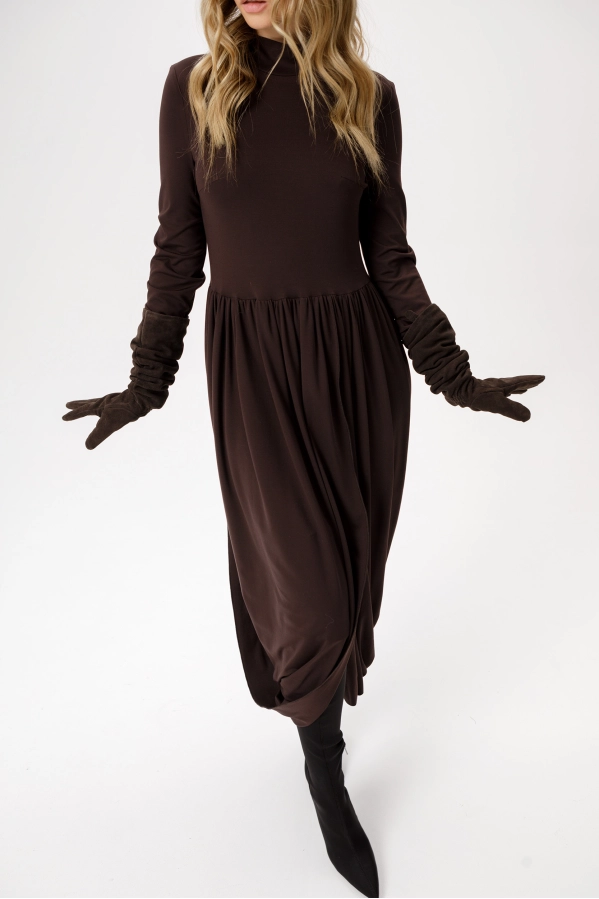 Платье PiRS 6380 коричневый