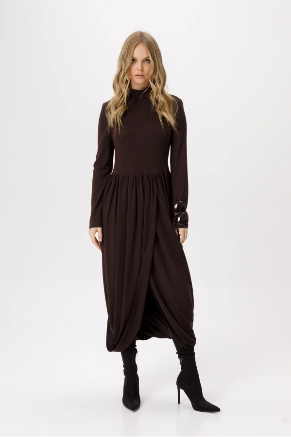 Платье PiRS 6380 коричневый