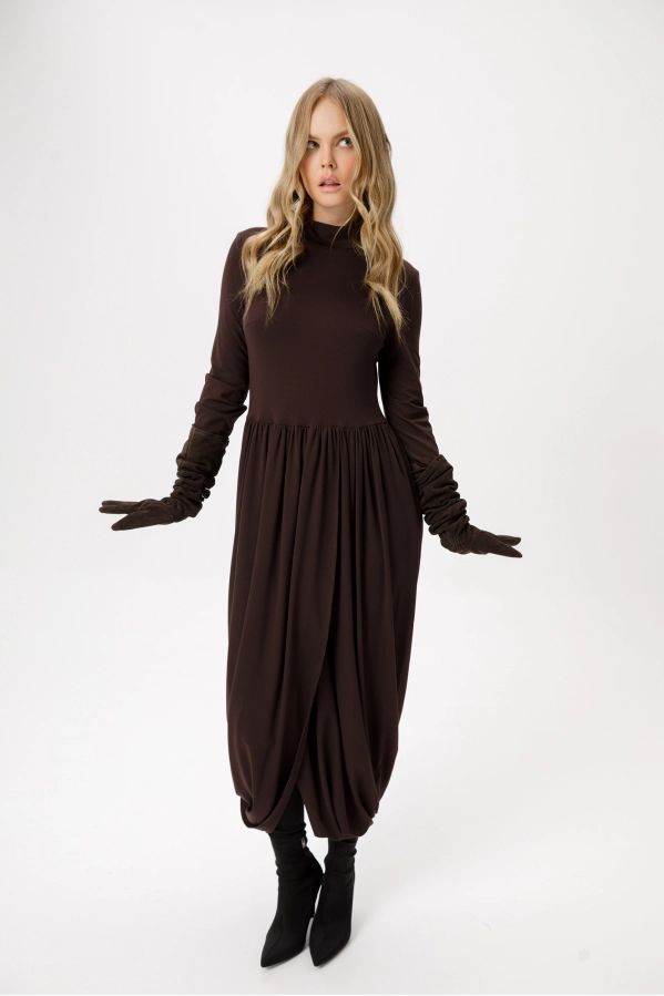Платье PiRS 6380 коричневый