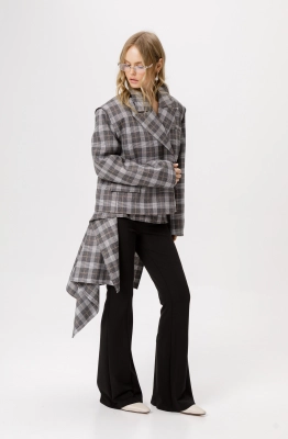 Юбка-баска PiRS 6382 серый 