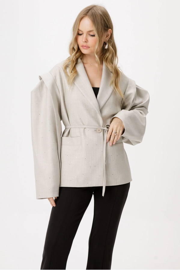 Жакет PiRS 6387 бежевый Жакет PiRS 6387 бежевый