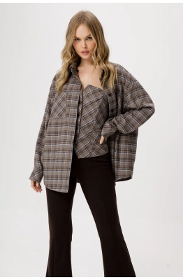 Рубашка PiRS 6394 серый 