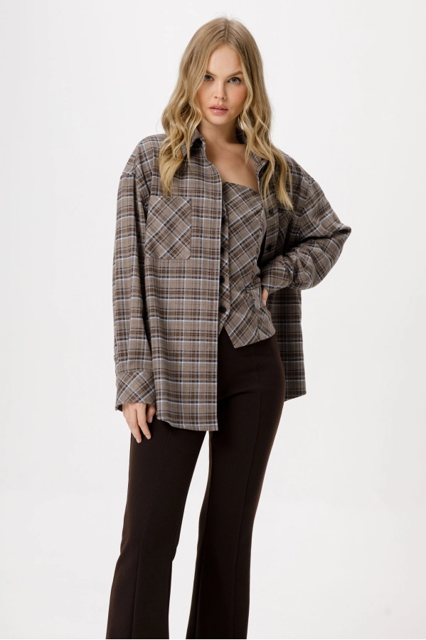 Рубашка PiRS 6394 серый