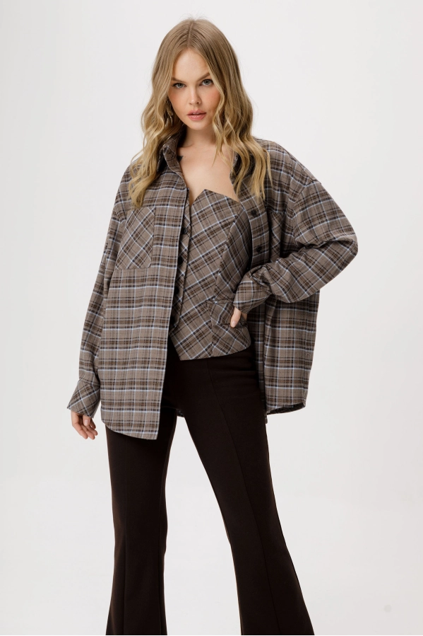 Топ-корсет PiRS 6395 серый