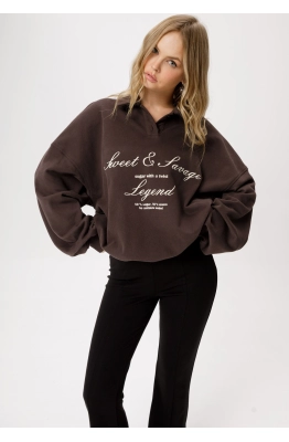 Свитшот PiRS 6400 коричневый 