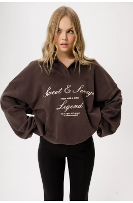 Свитшот PiRS 6400 коричневый 